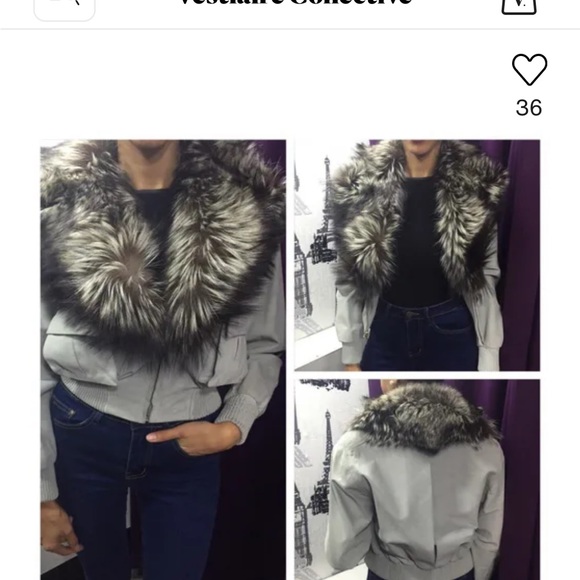 AUTHENTIC GIANNI VERSACE jacket with fox fur - Picture 6 of 6